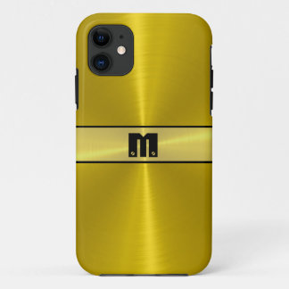 Coque iPhone 11 Métal en acier inoxydable cool or brillant 7