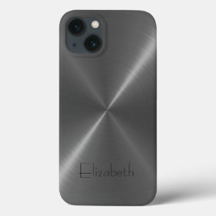 Coque Case-Mate iPhone Métal en acier inoxydable gris