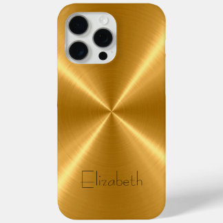 Coque Case-Mate iPhone Métal en acier inoxydable or