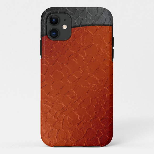 Coques Case-Mate iPhone Métal en acier inoxydable orange et noir 2 (Dos)