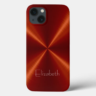 Case-Mate iPhone Case Métal en acier inoxydable rouge
