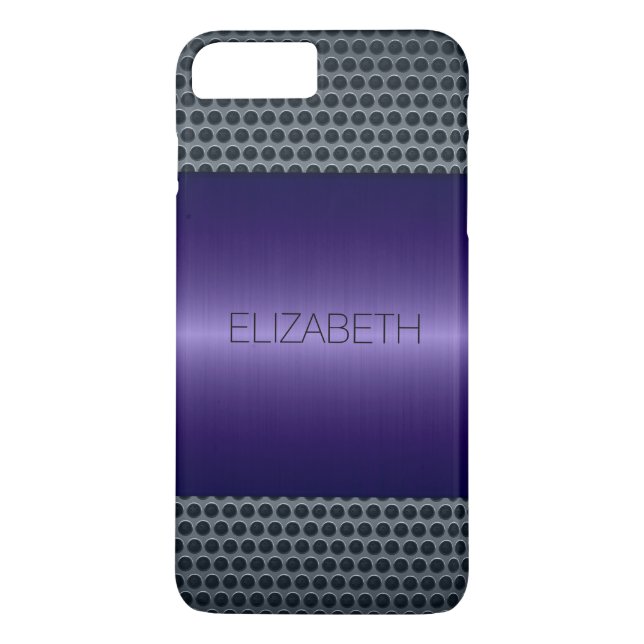 Coques Case-Mate iPhone Métal en acier inoxydable violet de luxe Look #2 (Dos)