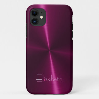 Coques Pour iPhone Métal en acier radial brillant cool