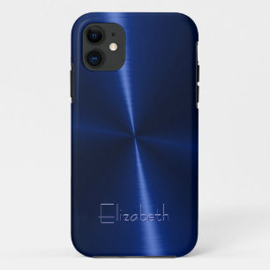 Coques Pour iPhone Métal en acier radial brillant frais