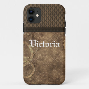 Case-Mate iPhone Case Metal Gear Steampunk BT ID iPhone 5 Coque, Brown