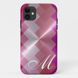 Coque Case-Mate iPhone Métal métallique Chevron Motif et Monogramme 6