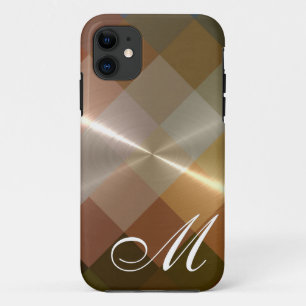 Etui iPhone Case-Mate Métal métallique Chevron Motif et Monogramme 8