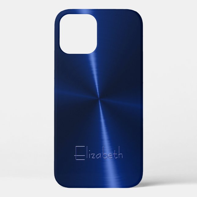 Coques Case-Mate iPhone Métal Radial Acier Brillant Cool (Verso)
