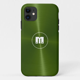 Coque Case-Mate iPhone Métal vert brillant en acier inoxydable