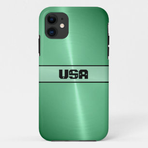 Coque Case-Mate Pour iPhone Métal vert brillant en acier inoxydable