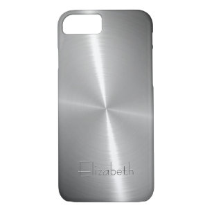Coque iPhone 8/7 Métallique en acier radial brillant frais