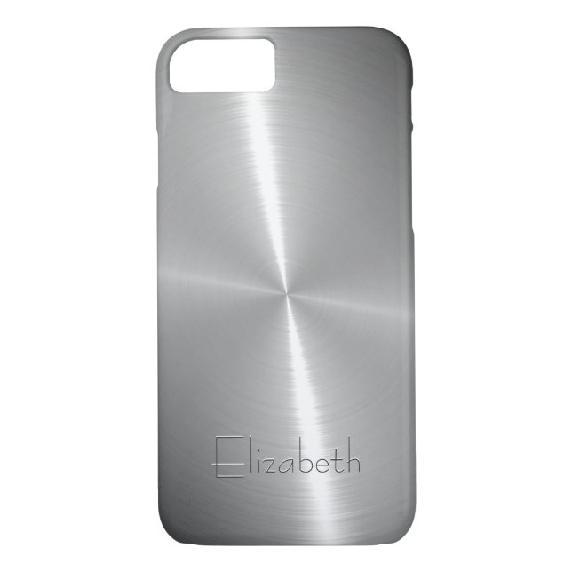 Coques Case-Mate iPhone Métallique en acier radial brillant frais (Dos)