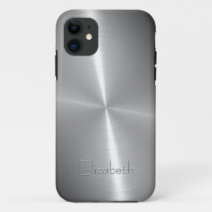 Coque Case-Mate Pour iPhone Métallique en acier radial brillant frais