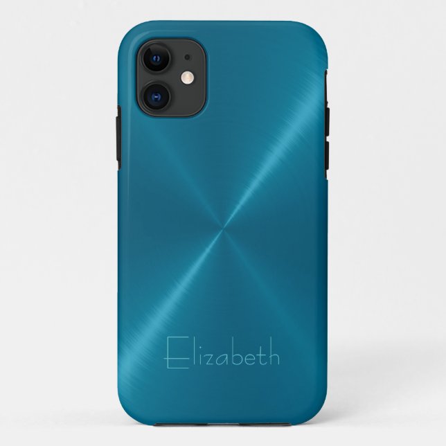 Coques Case-Mate iPhone Métallurgie des algues métalliques Stainless Steel (Dos)