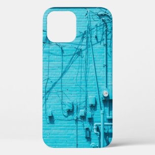 Case-Mate iPhone CASE MÈTRE ÉLECTRIQUE SUR MUR EN BRIQUE BLEUE