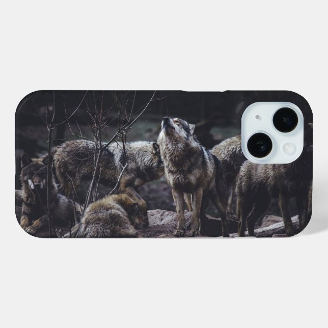 Coques Case-Mate iPhone Meute de loups (Verso (horizontal))