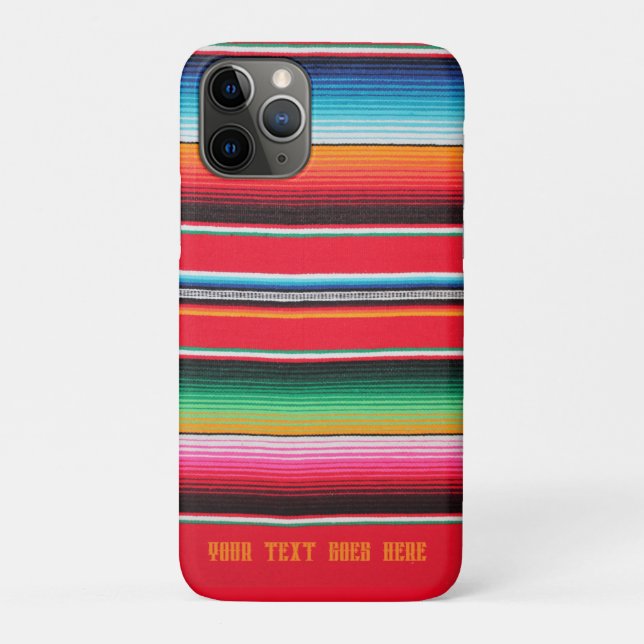 Coques Case-Mate iPhone mexicain poncho serape tissu mexicain (Dos)