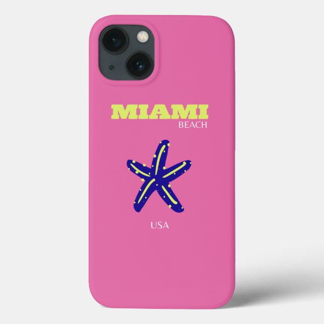 Coques Case-Mate iPhone Miami, Miami Beach, Rose' (Verso)