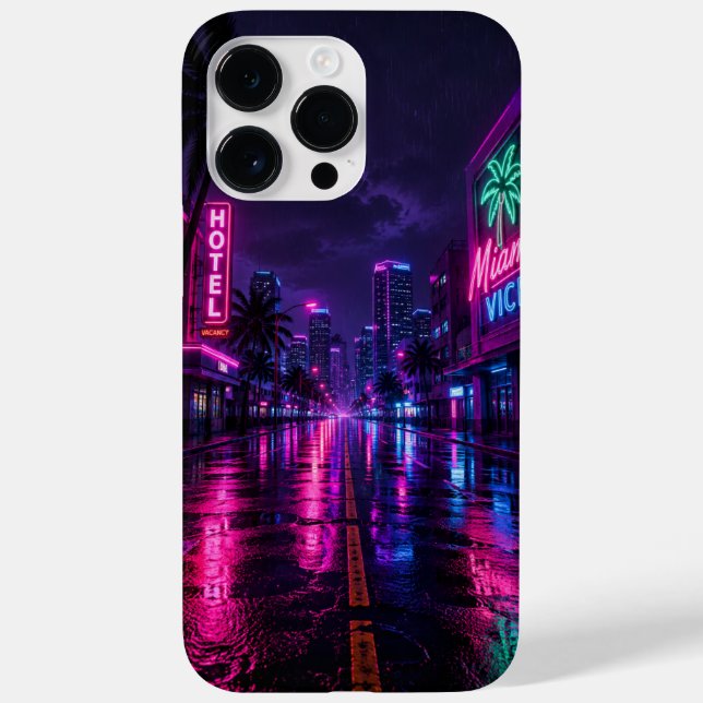 Coques Case-Mate iPhone Miami Neon Night Cell Phone Case (Verso)