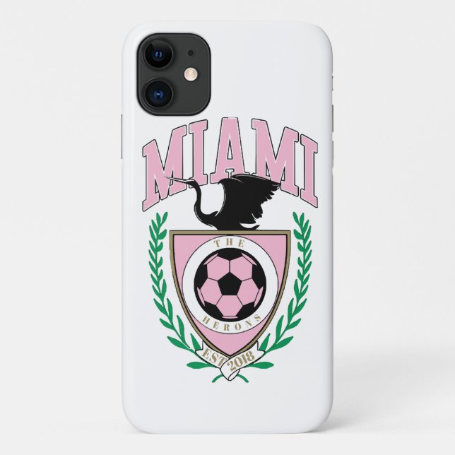 Coques Case-Mate iPhone Miami Soccer de style universitaire  (Dos)