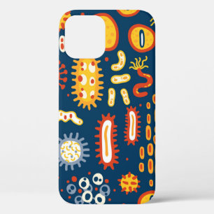 Case-Mate iPhone Case Microorganismes Bleu foncé : Motif de biologie