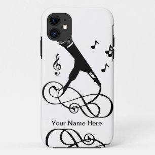 Coques Pour iPhone Microphone musical de musique de musicien du