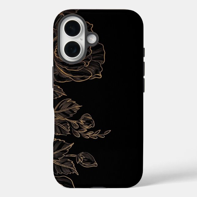 Coques Case-Mate iPhone Midnight Bloom Elegance (Verso)