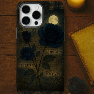 Coque iPhone 16 Pro Max Midnight Bloom Rose gothique Vintage