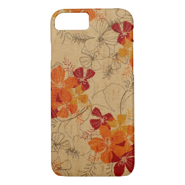 Coques Case-Mate iPhone Midnight Garden Hawaii Faux Wood