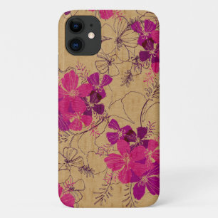 Case-Mate iPhone Case Midnight Garden Hawaii Faux Wood Pink