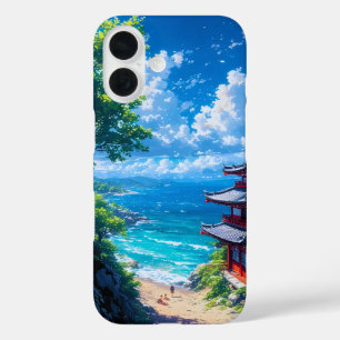 Coque Pour iPhone 16 Midori to Umi no Michi