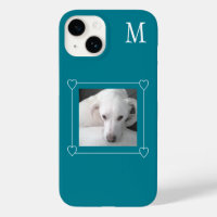 Mignet Un Photo Chien Simple Initial Turquoise Ver