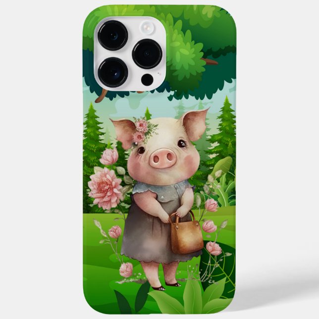 Coques Case-Mate iPhone mignon Amateurs de cochon de campagne (Verso)