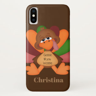 Case-Mate iPhone Case Mignon avalez la dinde ajoutent le thanksgiving