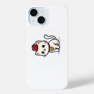 Coque Case-Mate iPhone Mignon chat Kawaii marocain avec autocollant Fez