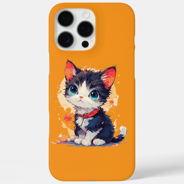 Coques Case-Mate iPhone Mignon Chat Kawaii pour Amoureux des Chats, iPhone (Verso)