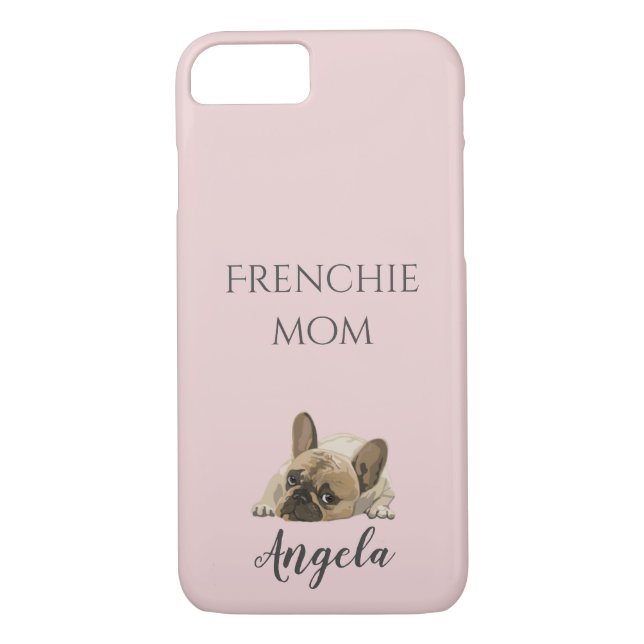 Coques Case-Mate iPhone mignon français bulldog frenchie maman personnalis (Dos)