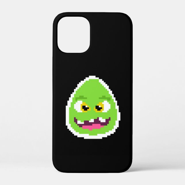 Coques Case-Mate iPhone Mignon monstre d'œuf pixelisé (Verso)