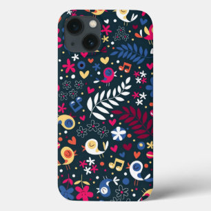 Etui iPhone Case-Mate mignon oiseaux et fleurs motif