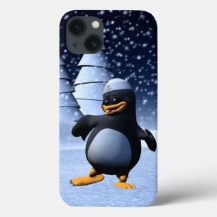 iPhone 13 Case Mignon pingouin marin d'hiver Art de vacances enne