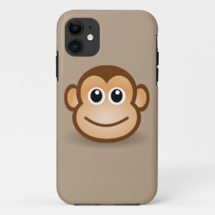 Coque Case-Mate Pour iPhone mignon singe animé souriant