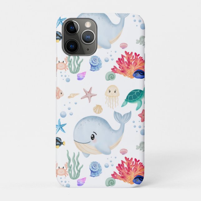 Coques Case-Mate iPhone Mignon sous la mer (Dos)