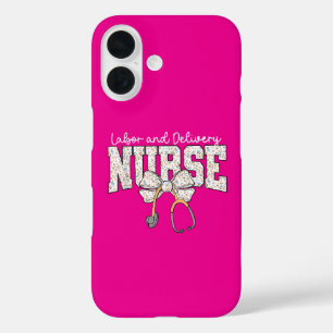 Coque Pour iPhone 16 Mignon stéthoscope d'infirmière de travail et d'ac