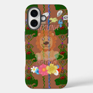 Coque Pour iPhone 16 Mignonne Bébé Lion King : Hakuna Matata Design