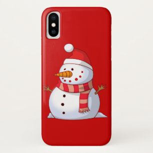 Coque Case-Mate iPhone Mignonne bonhomme de neige de Noël