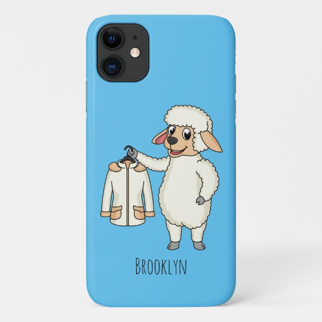 Coques Case-Mate iPhone Mignonne brebis avec blouson (Dos)