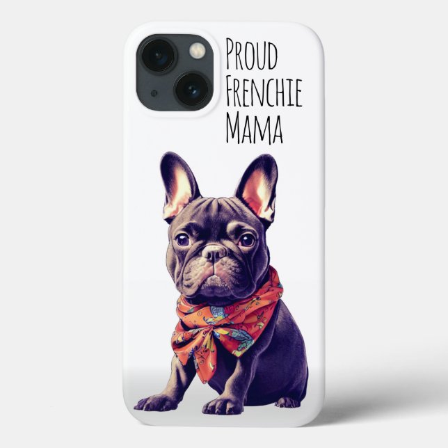 Coques Case-Mate iPhone Mignonne Bulldog français Customisé (Verso)
