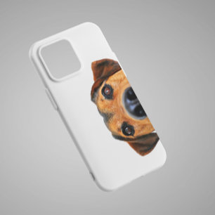 Coque Case-Mate iPhone Mignonne Chien Nosey Se Retirant Funny Téléphone