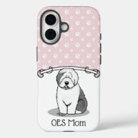Mignonne chien OES Maman Vieux anglais Sheepdog Ma