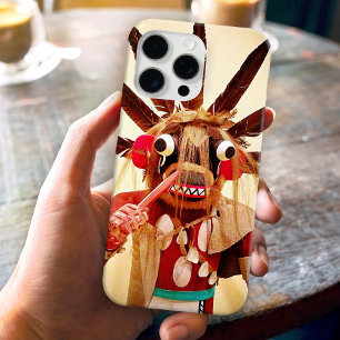 Coques iPhone 16 Pro Max Mignonne drôle visage bois kachina doll photo
